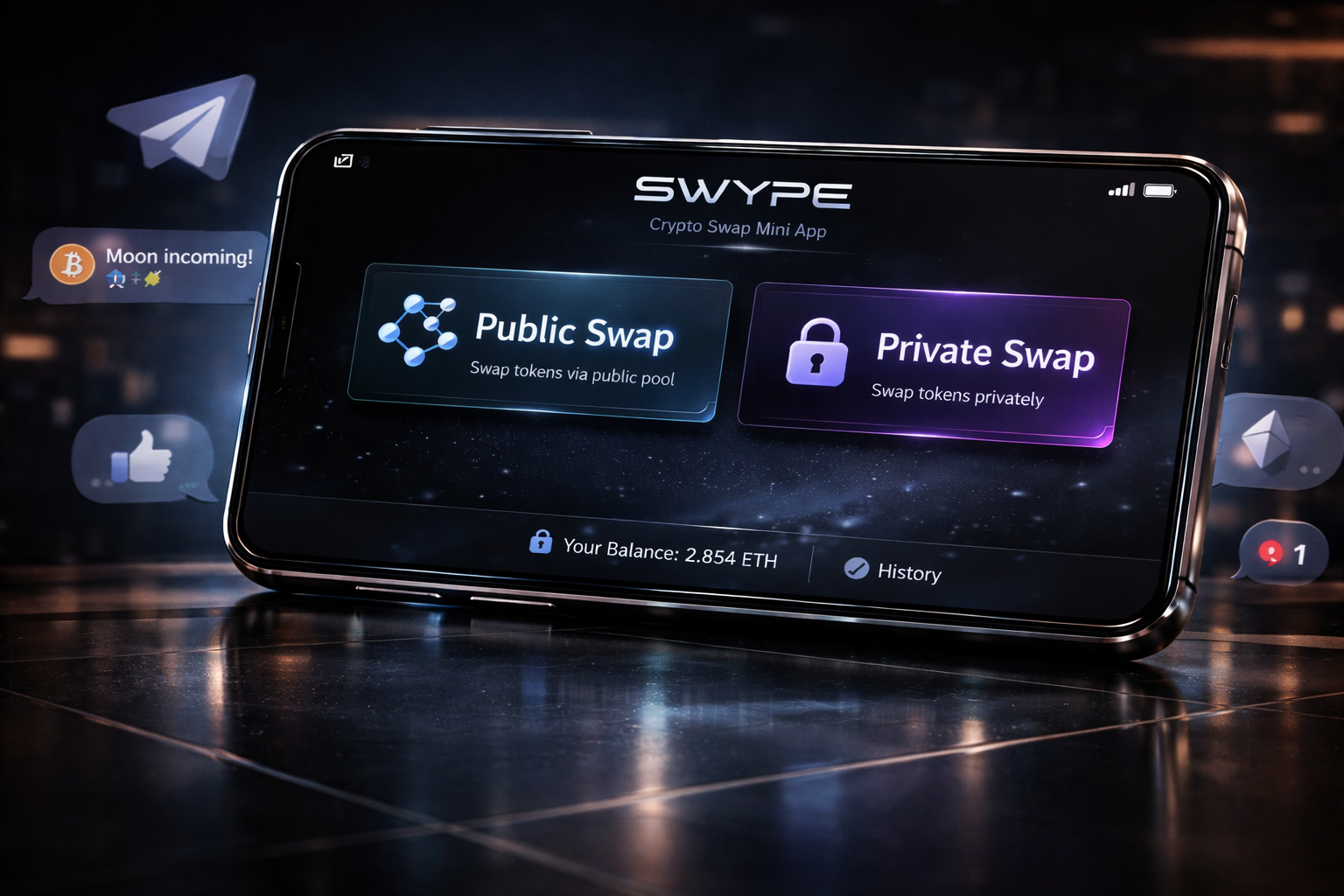 SWYPE Launches Telegram Mini App for Public Swap and Private Swap